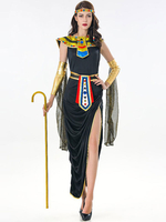 Frauen Karneval Kostüm Kostüme Schwarz Adult Metallic Retro Layered Armwear Polyester Feiertagskleid