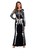 Frauen Karneval Kostüm Kostüme Schwarz Stretch Kleid Polyester Karneval Kostüm Feiertagskleid