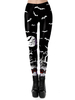 Frauen Karneval Kostüm Kostüme Schwarze Stretchhose Polyester Skinny Holidays Kostüme