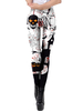 Frauen Karneval Kostüm Kostüme Weiße Stretchhosen Polyester Holiday Skinny Holidays Kostüme
