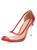 Frauen Klar Pumps Transparente High Heels Pfennigabsatz Plus Size Schuhe