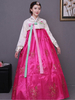 Frauen koreanisches Kostüm Hanbok Rose Kleid mit Mantel Karneval Kostüm asiatischen Kostüm