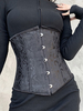 Frauen Korsett Schwarz Euro Style Lycra Spandex Retro Korsett