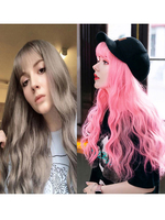 Frauen lange Perücke Burgund Center Parting Hitzebeständige Faser Chic Tousled lange synthetische Perücken