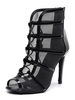 Frauen Maßgeschneiderte Latin Dance Schuhe Peep Toe Dance Boots