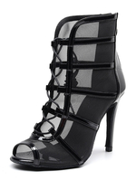 Frauen Maßgeschneiderte Latin Dance Schuhe Peep Toe Dance Boots