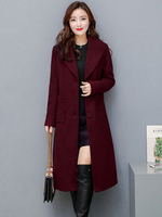 Frauen Mantel 2021 Lange Ärmels Jägergrüne Taschen Winter Mantels