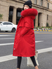 Frauen Parka Mäntel aus Kunstpelz mit Kapuze Langarm Kordelzug Removable Langen Wintermantel