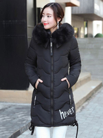 Frauen Puffer Mantel Kunstpelz Kapuze Bubble Coat Gesteppter Wintermantel