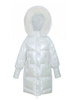Frauen Puffer Mäntel Rosa Mittel Kapuze Reißverschluss Langarm Classic Verdickte Wintermantel Oberbekleidung