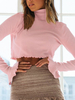 Frauen Pullover Mode Stehkragen