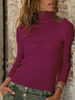 Frauen Pullover Swakc Blakc Langarm Polyester Winterpullover