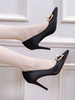 Frauen-Pumpen Spitzschuh Stiletto Perlen klassischer Low-Tops Damen-Pumps