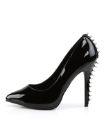 Frauen reizvolle Absatz Studed Schwarz Spitzschuh Pailletten Sexy Pumps