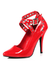 Frauen reizvoller Absatz PU Red Spitzschuh Pailletten Sexy Schuhe