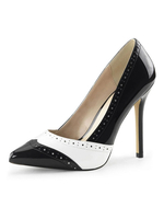 Frauen reizvoller Absatz Split Farbe Spitzschuh Pailletten Sexy Pumps