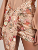 Frauen Rock Blonde Pailletten Flora Bedruckte Paillette Polyester Short Bottoms