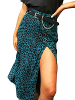 Frauen Rock Leopard Print Herbst und Winter Frauen Bottoms