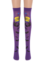 Frauen Saloon Strümpfe Fledermaus Knie Hohe Socken Karneval Kostüm Cosplay Kostüm Zubehör