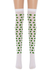 Frauen Saloon Strümpfe Klee Knie Hohe Socken Karneval Kostüm Cosplay Kostüm Zubehör