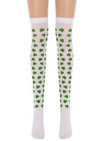 Frauen Saloon Strümpfe Klee Knie Hohe Socken Karneval Kostüm Cosplay Kostüm Zubehör