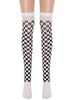 Frauen Saloon Strümpfe Plaid Knie Hohe Socken Karneval Kostüm Cosplay Kostüm Zubehör