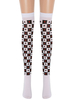 Frauen Saloon Strümpfe Poke Plaid Knie Hohe Socken Karneval Kostüm Cosplay Kostüm Zubehör