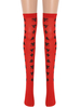 Frauen Saloon Strümpfe Red Poke Knie Hohe Socken Karneval Kostüm Cosplay Kostüm Zubehör