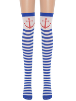 Frauen Saloon Strümpfe Sailor Knie hohe Socken Karneval Kostüm Cosplay Kostüm Zubehör