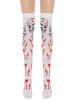 Frauen Saloon Strümpfe Schädel Knie Hohe Socken Karneval Kostüm Cosplay Kostüm Zubehör