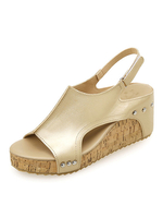 Frauen Sandalen Bequeme Slingbacks Open Toe Sandalen mit Keilabsatz