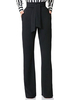 Frauen Schwarze Hosen Hohe Taille Krawatte Taille Hose