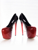 Frauen Sexy High Heels Red Square Toe Ombre Stiletto Sexy Pumps