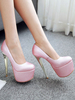 Frauen Sexy High Heels Rosa Runde Zehen Sexy Schuhe