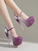 Frauen Sexy Plattform High Heels Ombre Pfennigabsatz Pumps Für Rave Club