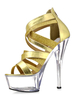 Frauen Sexy Sandalen High Heel Plattform Open Toe Criss Cross Reißverschluss Sandalen Schuhe