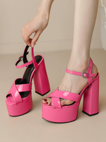 Frauen Sexy Sandalen High Heel Ros Plattform Club Schuhe