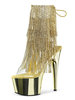 Frauen Sexy Stiefel Peep Toe Schnür Reißverschluss Stiletto Heel Rave Club Blonde Knöchel Sexy Stiefel