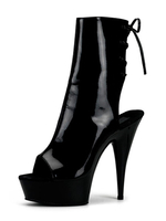 Frauen Sexy Stiefel Plattform Peep Toe Slingbacks Lace Up Sandal Booties High Heel Stiefel