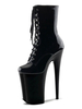 Frauen Sexy Stiefel Round Toe Zipper Reißverschluss Stiletto Heel Rave Club Schwarze Oberschenkel Hohe Stiefel über dem Knie Stiefel