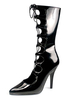 Frauen Sexy Stiefel spitze Zehe Paillette Stiletto Rave-Club schwarz Overknee Stiefel