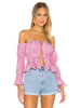 Frauen Shirt Rosa Halbe Ärmel Polyester Sommer Sexy Tops