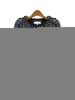 Frauen Short Jacket Jewel Neck Langarm Tweed Jacken