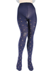 Frauen Slimming Leggings Marineblau Stylish Velvet Polka Dot Skinny Leggings