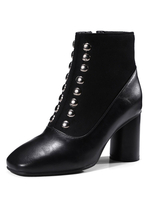 Frauen Stiefeletten Karree Blockabsatz 2;8 "Booties