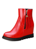 Frauen Stiefeletten Keilabsatz Runde Kappe 3.1 "Booties