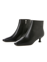 Frauen Stiefeletten Rindsleder Karree Kätzchen Ferse 2 "Booties