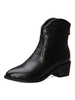 Frauen Stiefeletten Round Toe Snake Print Welpen Ferse 2 "Booties