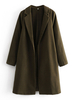 Frauen Trenchcoat Turndown Collar Casual Mantel