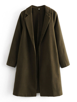 Frauen Trenchcoat Turndown Collar Casual Mantel